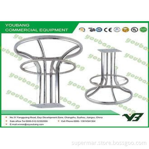 Mobile Round clothing racks / Metal Garment Rack With 4 Sid